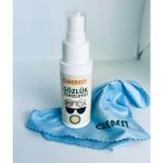 Gözlük ve Ekran Temizleme Seti, 50 ml Solüsyon ve 15X18 cm Mikrofiber Bez ile Birlikte - standart