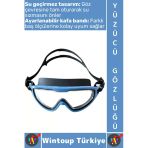 #Gözlük Yetişkin Çocuk Sızdırmaz Buğu Önleyici Uv Korumalı Lens Çok Şık Ayarlanabilir Yüzücü Gözlüğü