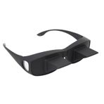 Gözlük Yüksek çözünürlüklü Optik Cam 90 Derece Yatay Yatak Prizma Gözlük Gözlük Siyah Için Tv aşağı Yatan