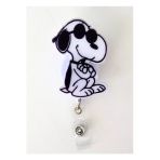 Gözlüklü Snoopy Temalı Yoyo Yaka Kartlığı Aks-Gsn-010