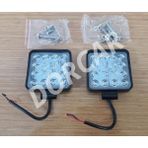 Gözpar Oto 2 Adet Off Road Sis Farı 16 LED Kare Çalışma Lambası