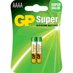 GP 25A-2MPT2 2'li İnce Alkalin AAAA Pil