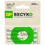 GP 2X 650 MAH Şarj Edilebilir AAA Boy Ince Pil