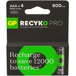 GP 4x800 Mah Recyko Pro Şarj Edilebilir Aaa Boy İnce Pil