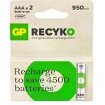Gp Aaa 950 Mah Şarjlı İnce Kalem Pil 2'Li Paket Gp100Aahcemtr-2Gb
