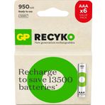 GP Aaa 950 Mah Şarjlı İnce Kalem Pil 4+2 Li Paket Gp100Aaahce4-2Bb