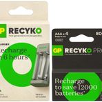 GP Batteries E221 2 Kanallı Şarj Cihazı 4 Adet GP PRO 800mAh 1.2V Şarjlı AAA İnce Kalem Pil İle Beraber