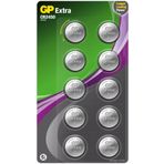 Gp Batteries Extra CR2450 2450 Boy Lityum Düğme Pil, 3 Volt, 10'lu Kart