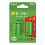 GP Batteries Gp Recyko 1000 Aaa Ni-mh Şarj Edilebilir Ince Kalem Pil 4 2'li Ambalaj