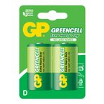 GP Batteries GP13G Greencell R20P/1250/D Boy Kalın Pil