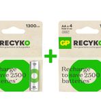 GP Batteries ReCyko 1300 AA Kalem Ni-Mh Şarjlı Pil, 1.2 Volt, 8 Adet Pil