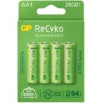 GP Batteries ReCyko 2700 AA Kalem Ni-MH Şarjlı Pil, 1.2 Volt, 4'l