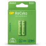 GP Batteries Recyko 650 mAh 1.2V AAA Boy NiMH İnce Şarjlı Pil 2'li Kart