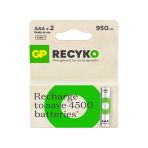 Gp Batteries Recyko 950 Aaa İnce Kalem Ni-Mh Şarjlı Pil 1.2 Volt 2Li Kart