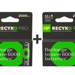 GP Batteries ReCyko Pro AA Kalem Ni-Mh Şarjlı Pil, 1.2 Volt, 8 Adet Pil