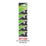 Gp CR1220 3V Lityum Para Pil 5'li