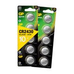 GP CR2430 3 V Lityum Düğme Pil CR 2430 3 V, 20 Adet, GP ile Çalışan Marka