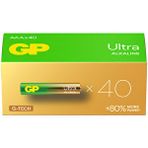Gp GP Batteries G-TECH Ultra Alkalin İnce LR03 - AAA Boy 1.5V Pil 40'lı Kutu