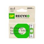 Gp GP Batteries Recyko 2700 Aa Kalem Ni-mh Şarjlı Pil'' 1.2 Volt'' 4lü Kart