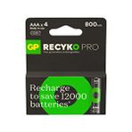 Gp Gp Batteries Recyko Pro Aaa 800 Mah Ince Ni-Mh Şarjlı Pil 1.2 Volt 4lü Kart