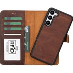 Gp Iguana Samsung Galaxy S23 Plus Uyumlu Deri Cüzdanlı Kılıf G2 Kahve