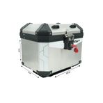 Gp Kompozit Base Universal 32 Lt Alüminyum Motosiklet Çantası Gri