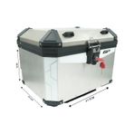 Gp Kompozit Base Universal 58 Lt Alüminyum Motosiklet Çantası Gri Diğer
