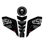 GP Kompozit CF Moto 250 NK 2018-2022 Uyumlu Tank Pad Seti Siyah