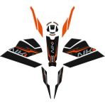 GP Kompozit CF Moto 250 NK 2023-2026 Uyumlu Full Pad Seti Turuncu