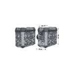 Gp Kompozit DSN01 Universal 40 Lt x 2 Desenli Alüminyum Motosiklet Yan Çanta Seti