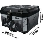 Gp Kompozit DSN05 Universal 45 Lt Desenli Alüminyum Motosiklet çantası