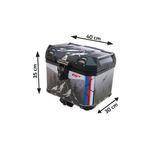 Gp Kompozit DSN06 Universal 37 Lt Desenli Alüminyum Motosiklet çantası