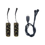 GP KOMPOZİT ELC002 Universal 5 Kademeli Isıtmalı Motosiklet Elcik Seti