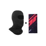 GP KOMPOZİT GP Kompozit Yazlık Motorcu Balaklava Maske Siyah (1 Adet Boyunluk Buff Hediye)