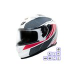 GP KOMPOZİT GP MY HELMET MKS002-WRG Güneş Vizörlü Şeffaf Çene Açılır Motosiklet Kaskı