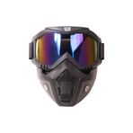 GP KOMPOZİT MSK001 Enduro / Off-Road Maskeli Aynalı Motosiklet Gözlüğü Mavi