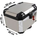 Gp Kompozit Universal 45 Lt Alüminyum Motosiklet Çantası Gri