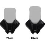 GP Kompozit Yamaha NMAX 125 / 155 2025-2026 Uyumlu Elcikli Tur Camı Füme 74 cm