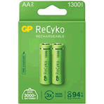 GP Recyko 1300 mAh 2'li Aa Sarj Edilebilir Kalem Pil