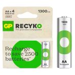 Gp Recyko 1300Mah Nı-Mh R6 Şarjlı Aa 4'Lü Kalem Pil
