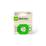 Gp Recyko 2100 Mah Aa Kalem Ni-Mh Şarjlı Pil, 1.2 Volt, 6'lı Kart