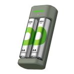 Gp Recyko 2600 Mah R6 Aa Pilli Şarj Cihazı Gp-e221 270ahcer21 2gtlb2 Pil Şarj Aleti + 2 Adet Aa Kalem Pil