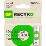 Gp Recyko 2700 Aa Kalem Ni-mh Şarjlı Pil'' 1.2 Volt'' 4lü Kart