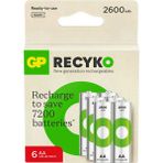 Gp Recyko 2700 Serisi Nimh Aa Kalem Boy 6'lı Şarjlı Pil