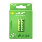 GP Recyko 650 Mah R03 AAA Şarj Edilebilir 2'li İnce Kalem Pil