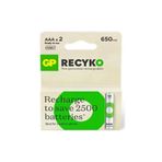 GP ReCyko 650 Serisi 650 mAh NiMH AAA İnce Kalem Boy 2'li Şarjlı Pil