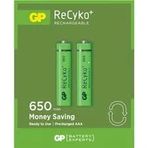 Gp Recyko 650Mah Aaa Şarjlı İnce Pil 63C092 2Li Kart (5433)
