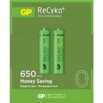 Gp Recyko 650Mah Aaa Şarjli İnce Pil 63C092 2Li Kart (5528)