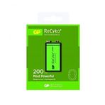 GP Recyko 9 Volt 200 Mah NI-MH Şarjlı Pil