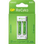 GP Recyko E211 USB Aa-Aaa Şarj Cihazı + GP Recyko 800 Mah Aaa 2'li İnce Pil